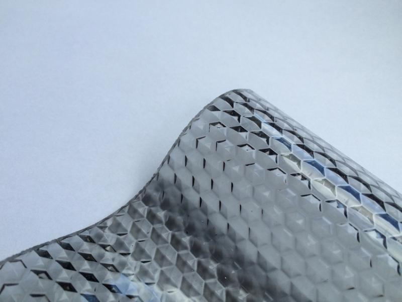 Graphit Lichtplatte - gefertigt auf Polycarbonat mit einer Materialstärke von ca. 2,8 mm.